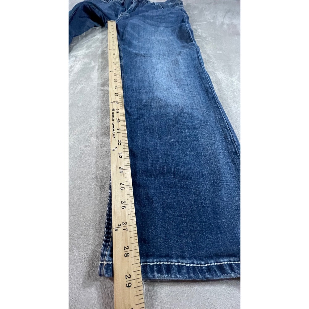 BKE Bootleg Jeans Women 33X29 Bootcut Contrast Stitch Moto Pocket Denim Pants - Picture 9 of 16